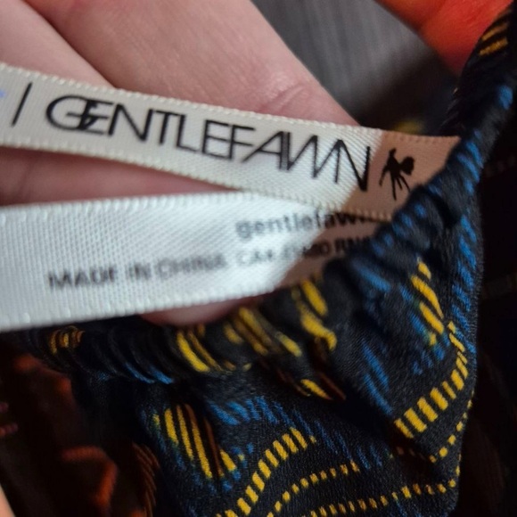 NWT - Gentle Fawn Yellow and Blue Tank Top -size L - Picture 3 of 3